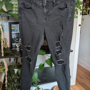 4 for $20 Distressed Black Jeans for Women